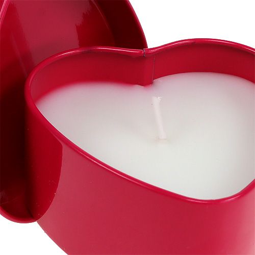 Floristik24 Duftlys hjerteform rosa 7cm x 3,5cm 1 stk