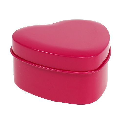 Floristik24 Duftlys hjerteform rosa 7cm x 3,5cm 1 stk