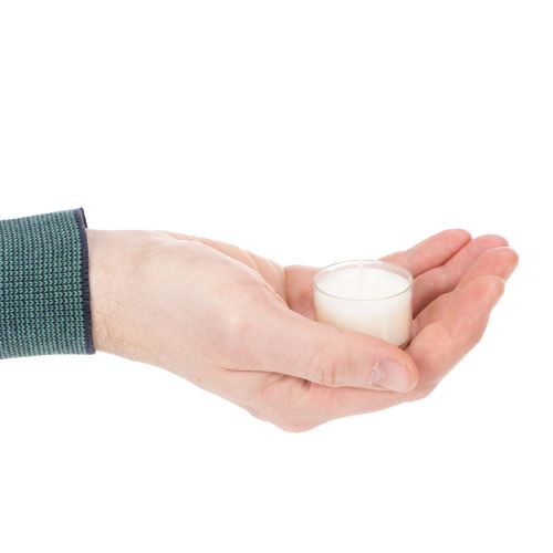 gjenstander Telys med sitronellduft for romantiske kvelder hjemme eller i hagen, 25 mm, 7 timer, 18 stk.