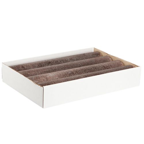 Floristik24 Ensfargede lys, pinnelys, kobber, 50x300mm, 4 stk.