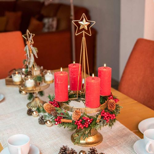 gjenstander Ensfargede lys røde 60x100mm 4 stk