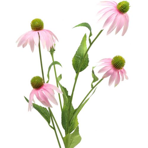 Floristik24 Echinacea blomst kunstig lys rosa 90cm