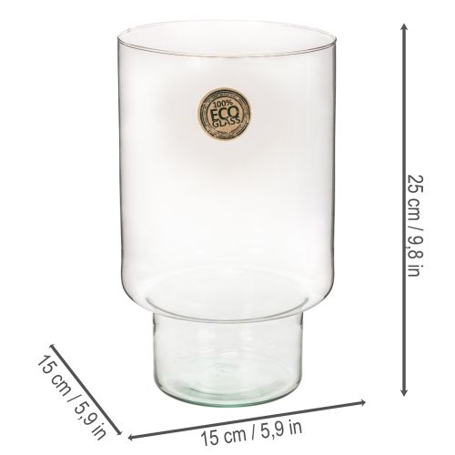 Glassylinderbeholder Eco Glass 25cm | Floristik24.no