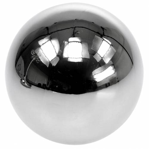 Dekorativ ball rustfritt stål sølv Ø10cm 4stk