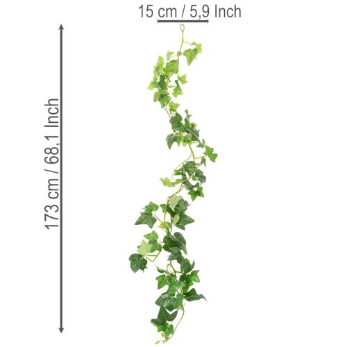 Kunstig eføy-girlander til romdekorasjon 173 cm | Floristik24.no