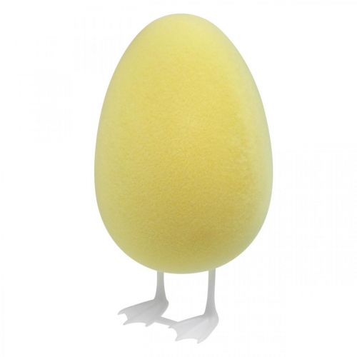 gjenstander Dekoregg med ben gul borddekor påske dekorativ figur egg H25cm