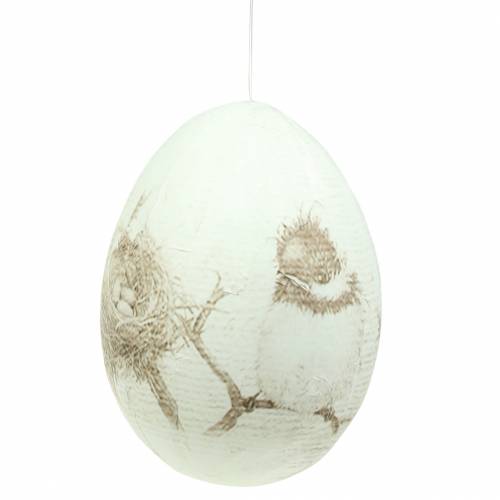 Floristik24 Egg vintage motiv å henge 13cm 6stk