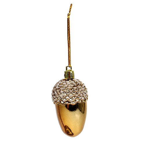 Floristik24 Eikenøtter å henge brun 7,5 cm 3stk