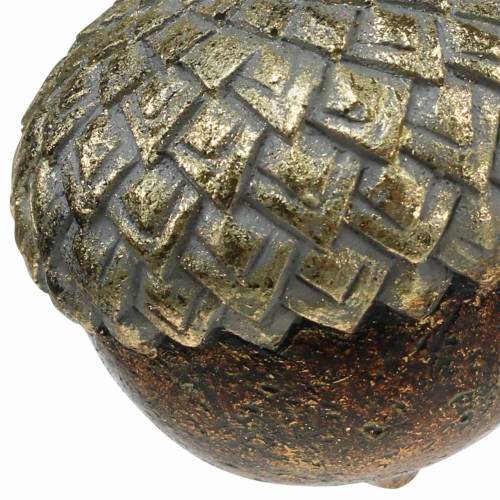 Floristik24 Dekorativ eikenøtt for å henge gylden Ø5,8cm H7,9cm