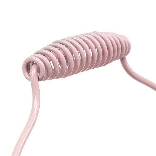 Floristik24 Bøtte med riflet mønster pastellrosa Ø14,5cm H14,5cm