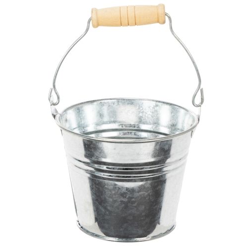 Bøtte Ø10cm H8cm 10 stk. sink, blank kjøpe | Floristik24.no