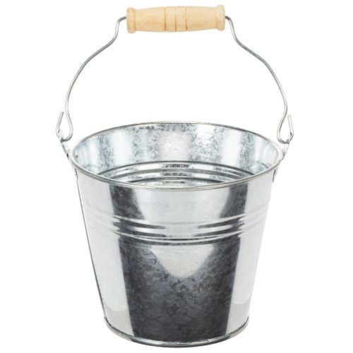 Bøtte Ø12cm H10cm 8 stk. sink, blank kjøpe | Floristik24.no