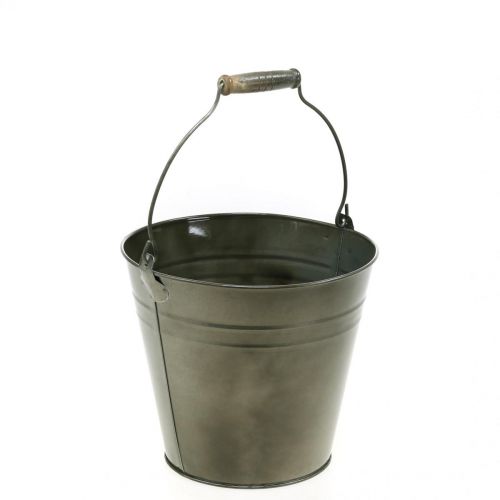 Floristik24 Metallkrukke, bøtte for planting, plantekasse Ø20cm H17cm