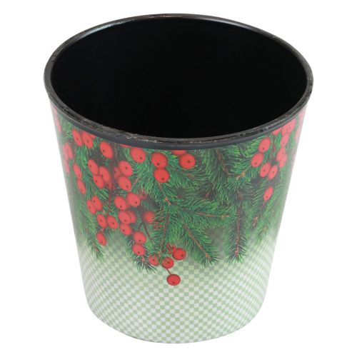 Floristik24 Blomsterpotte juleplantebøtte Ilex Ø15,5cm H13cm