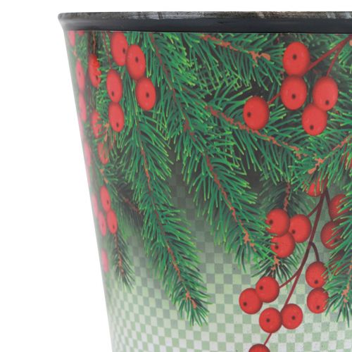 Floristik24 Blomsterpotte juleplantebøtte Ilex Ø15,5cm H13cm
