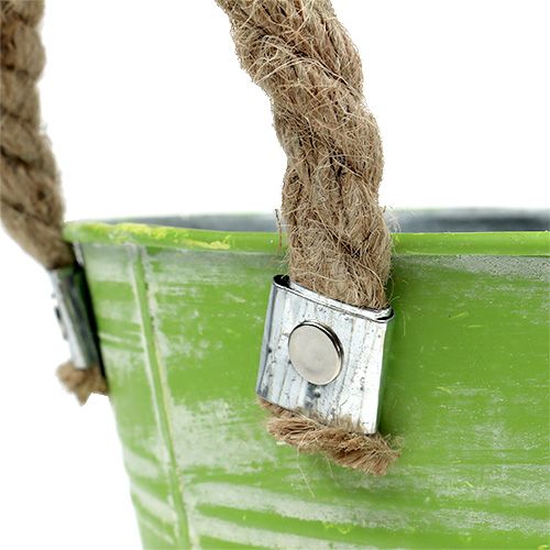 Floristik24 Bøtte vårgrønn Ø25cm H24cm 2stk