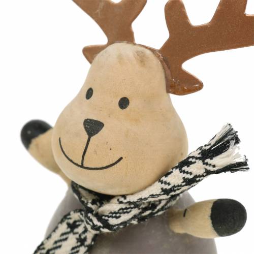 Floristik24 Julepynt kantsitter elg 13cm 4stk