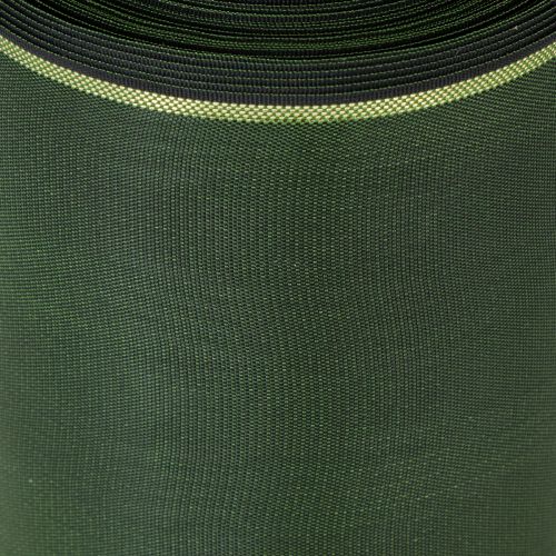 gjenstander Elegant moirégrønt kransbånd med gullkant, 100 mm x 25 m, til begravelsesblomster og dekorasjon