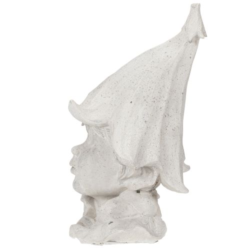 gjenstander Dekorativ gnomhodefigur for stilig hage- og stueinnredning, grå, 30 cm