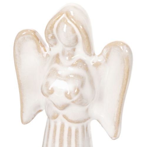 Engleskåldekorasjon med liten figur og rund telysholder 10 cm 3 stk | Floristik24.no