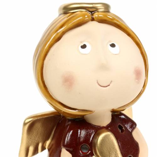 Floristik24 Lanterne engle keramikk med hjerte H17cm