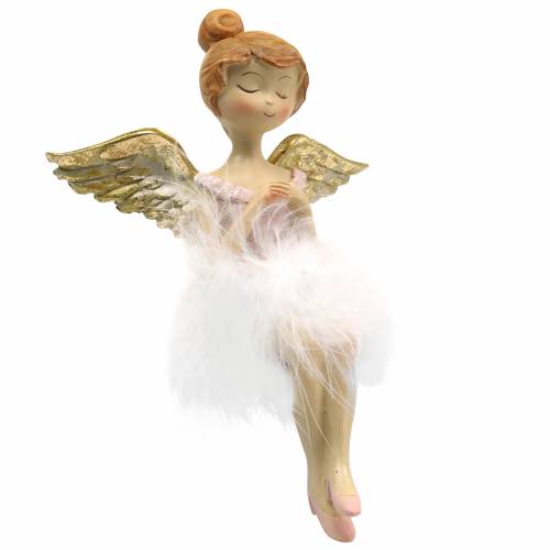 Floristik24 Deco ballerina engelkant sete Ø11,5 H15cm 2stk
