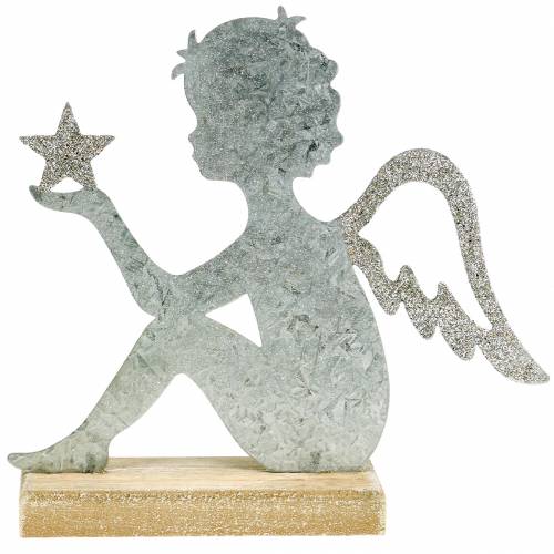 Floristik24 Englesølvglitter 18cm x 17,5cm