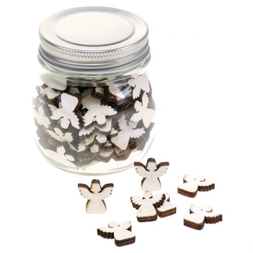 Floristik24 Engel for strøing i et glass natur 2cm 100p