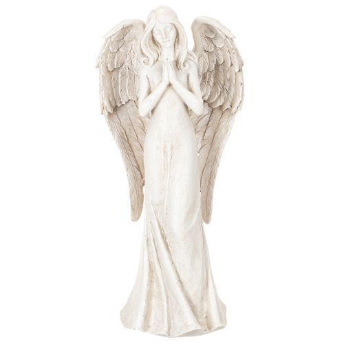 Englefigur som står og ber, dekorasjon, 36 cm