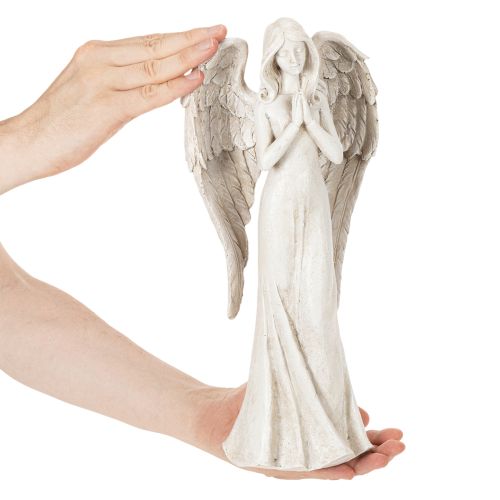 Englefigur som står og ber, dekorasjon, 36 cm | Floristik24.no