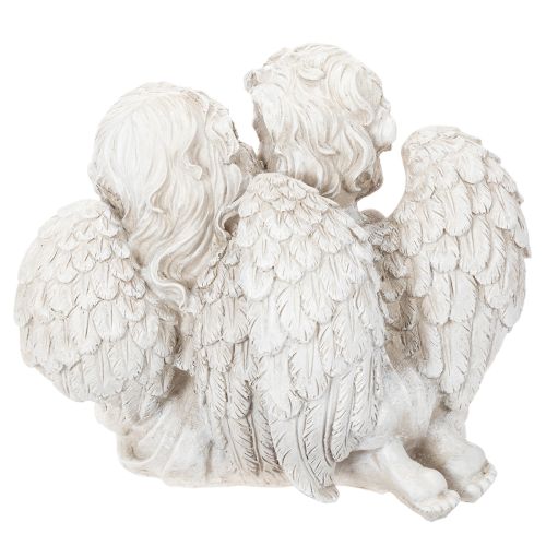 Engledekorasjon Barne Engelpar med Hjerteskulptur 24cm | Floristik24.no