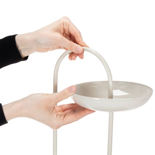 gjenstander Tre-lags borddekorasjon, ideell for stuer, anledninger, bryllup, 55 cm