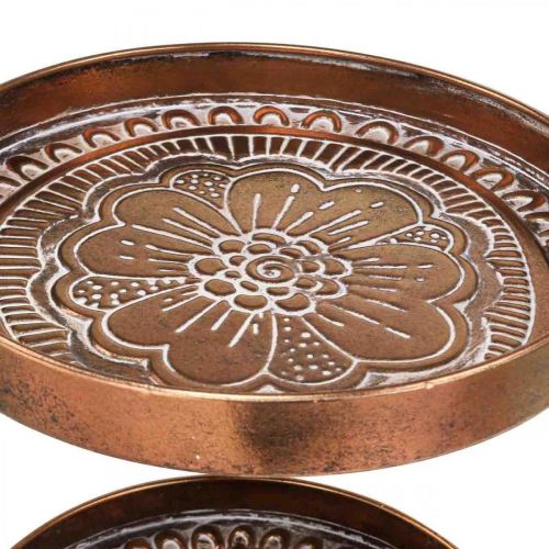 Floristik24 Kakestativ vintage dekorativ brettbordhylle metall H53cm Ø28cm