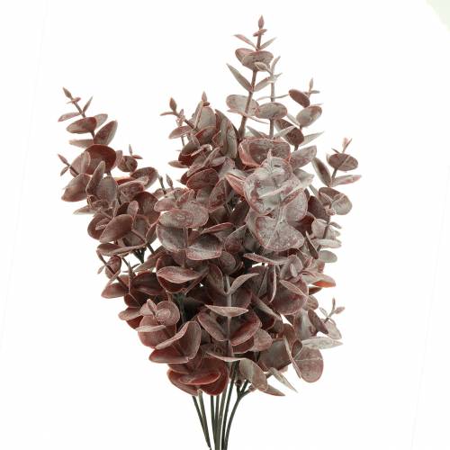 Floristik24 Eucalyptus kunstig Burgund 32cm Kunstig plante som ekte!