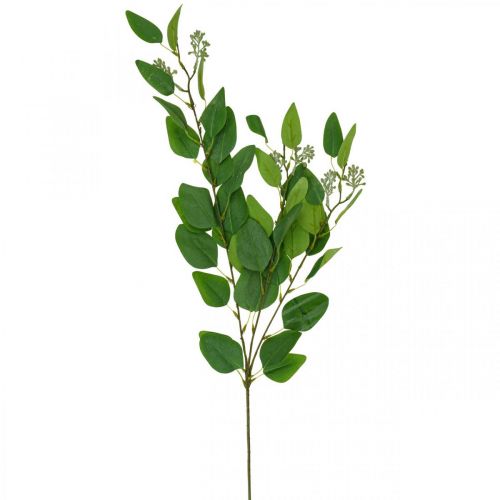 Kunstig eukalyptusgren grønn trippelgrenet L100cm