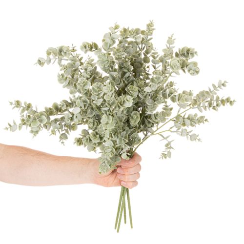 Kunstig eukalyptusgren, dekorativ gren til vaser og buketter, 49 cm, 4 stk. | Floristik24.no