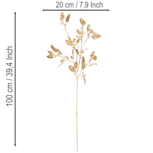Kunstig eukalyptusgren, dekorativ gren til vase, 100 cm | Floristik24.no