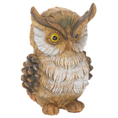 Uglefigur, liten sittende ugle, dekorasjon, 11 cm