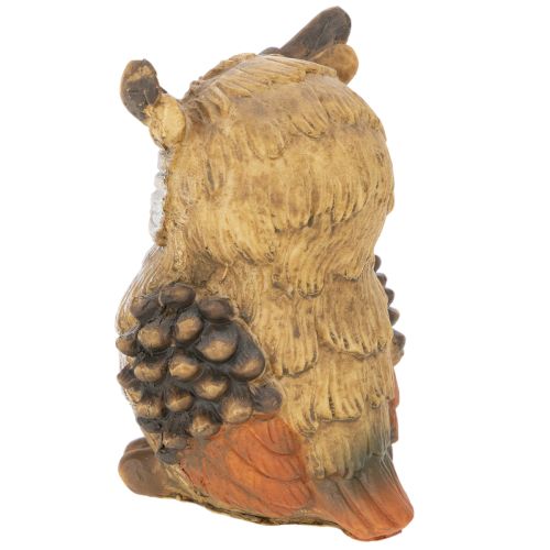 Uglefigur, liten sittende ugle, dekorasjon, 11 cm | Floristik24.no