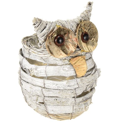 Ugle for planting hvit 23cm
