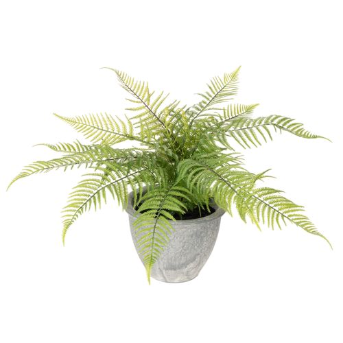Kunstig bregne i en blomsterpotte til stue og kontor, 35 cm kjøpe | Floristik24.no