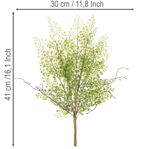 Kunstig grønn Ruscus-gren til blomsterdekorasjon, 41 cm | Floristik24.no