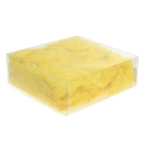 Floristik24 Korte fjær 30g gylden gul