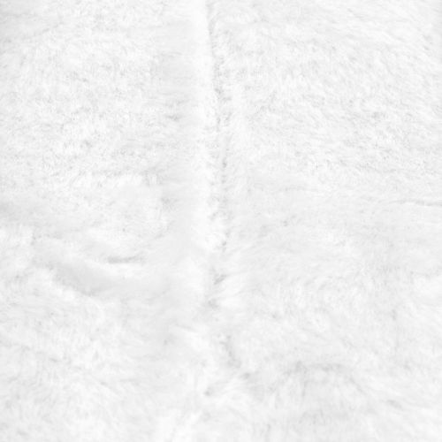 Floristik24 Dekorativ pelsbånd hvit 10x200cm
