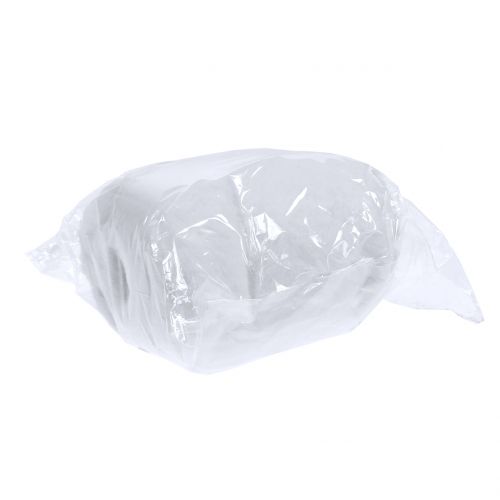 Floristik24 Dekorativ pelsbånd hvit 10x200cm