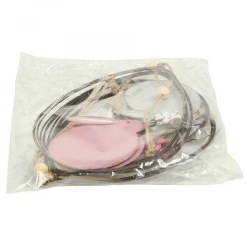 Floristik24 Vindusdekor påskehare metall hengende dekorasjon påske 15cm 4stk