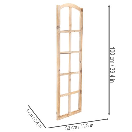 Vindusramme i tre som veggdekorasjon 100 cm | Floristik24.no