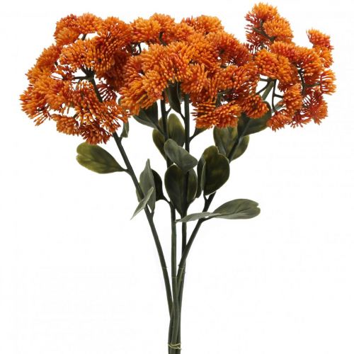 Floristik24 Stonecrop Orange Sedum Stonecrop kunstige blomster H48cm 4stk