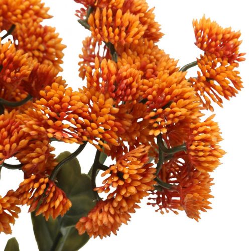 Floristik24 Stonecrop Orange Sedum Stonecrop kunstige blomster H48cm 4stk