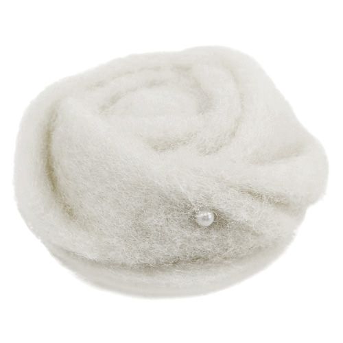 Floristik24 Filt rosa hvit Ø6cm 9p